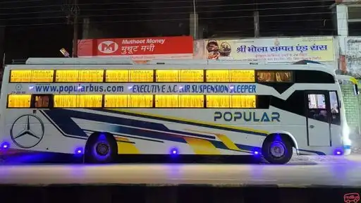 Popular Bus Service Bus-Front Image