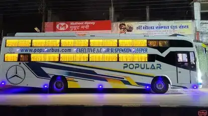 Popular Bus Service Bus-Front Image