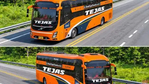 TEJAS TRAVELS Bus-Front Image
