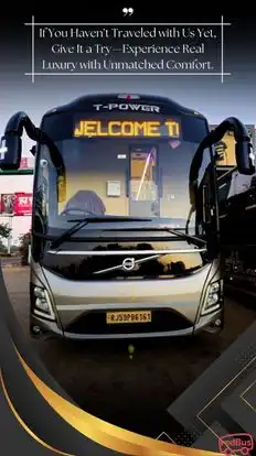 T Power Tour and Travels Bus-Front Image