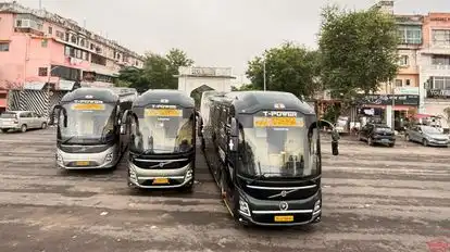T Power Tour and Travels Bus-Front Image