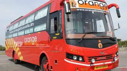 Orange Tours and Travels Bus-Front Image