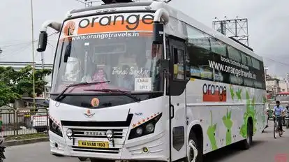 Orange Tours and Travels Bus-Front Image