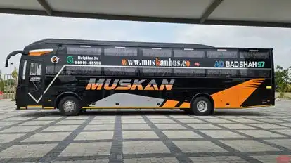 Muskan Travels Bus-Front Image
