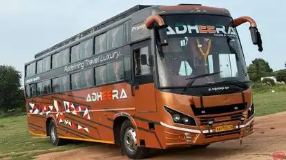 Adheera tours and travels Bus-Front Image