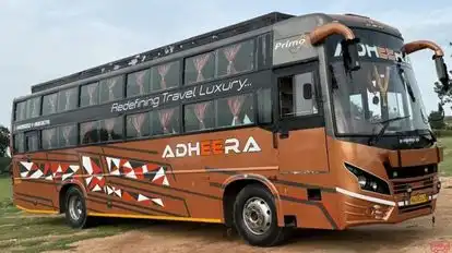 Adheera tours and travels Bus-Front Image