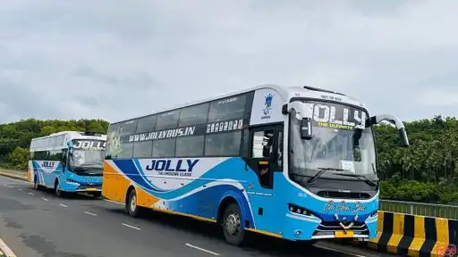 Jolly Tours and Travels Bus-Front Image