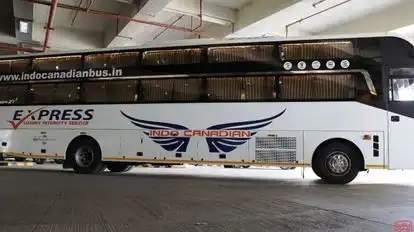 INDO CANADIAN® EXPRESS (Luxury Intercity Service) Bus-Side Image