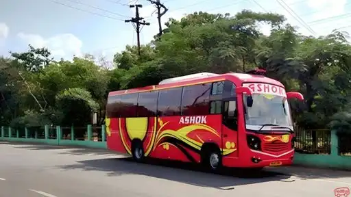 Ashok Travels Gwalior Bus-Front Image