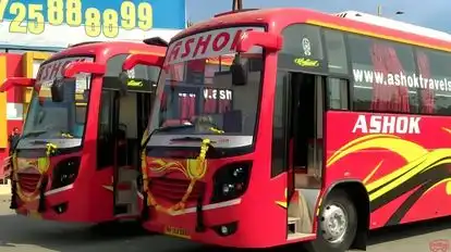 Ashok Travels Gwalior Bus-Front Image