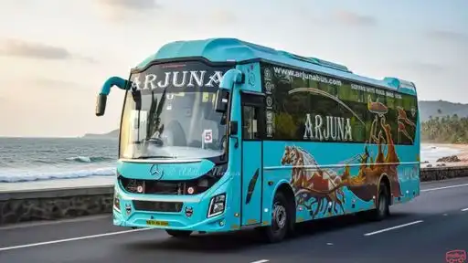 Arjuna Travels Bus-Front Image