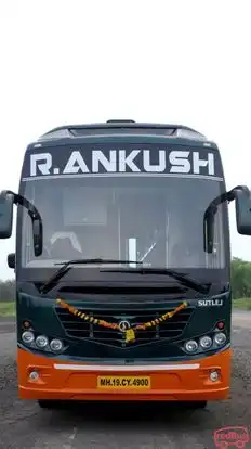 R Ankush Travels Bus-Front Image