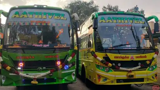 AATHIVEL TRAVELS Bus-Front Image