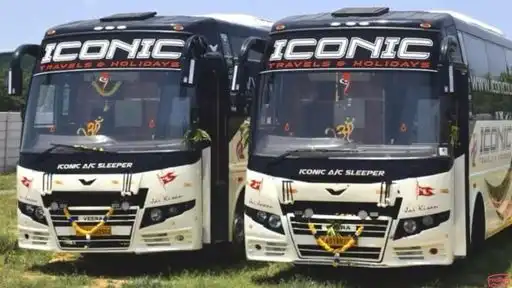 Iconic Travels and Holidays Bus-Front Image