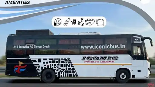 Iconic Travels and Holidays Bus-Front Image