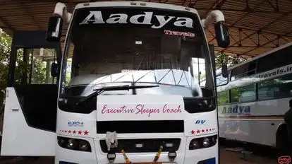 Aadya Travels Bus-Front Image