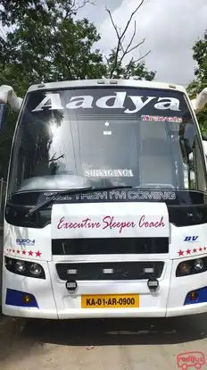 Aadya Travels Bus-Front Image