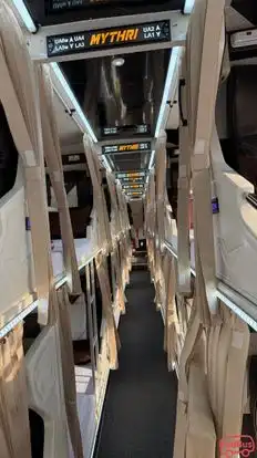 Mythri Tours And Travels Bus-Seats layout Image