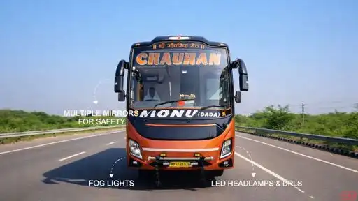 Chauhan Bus Service  Bus-Front Image