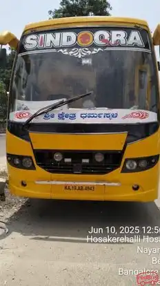 SINDOORA TRAVELS Bus-Front Image