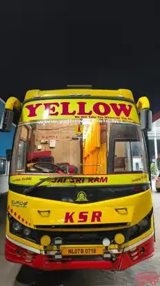 A1 Yellow Tours and Travels Bus-Front Image