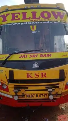 A1 Yellow Tours and Travels Bus-Front Image