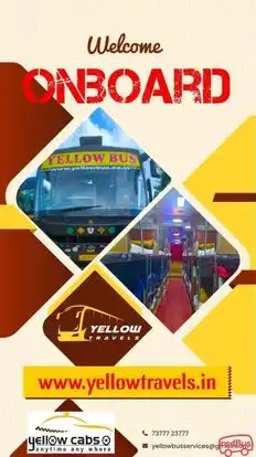 A1 Yellow Tours and Travels Bus-Front Image