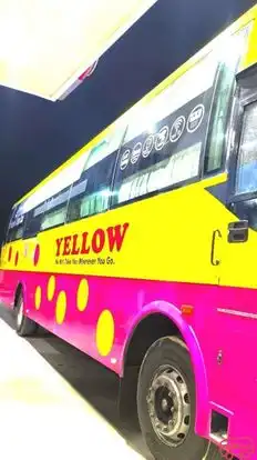 A1 Yellow Tours and Travels Bus-Side Image