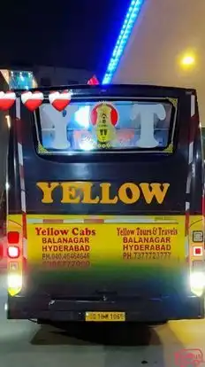 A1 Yellow Tours and Travels Bus-Front Image