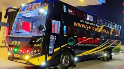 A1 Yellow Tours and Travels Bus-Side Image