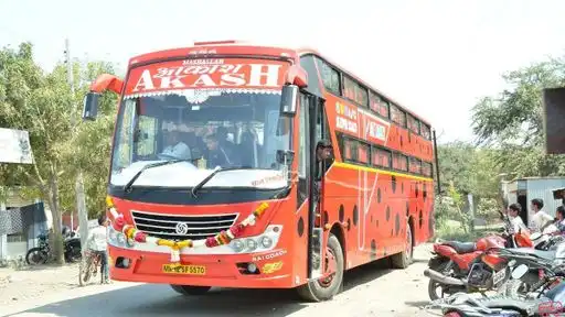 New Akash Travels Bus-Front Image