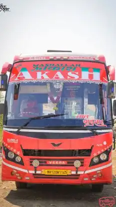 New Akash Travels Bus-Front Image