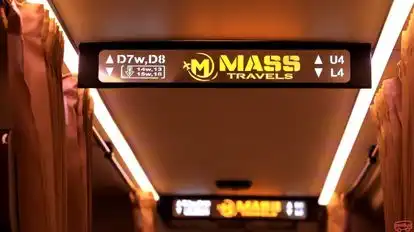Mass Travels Bus-Seats layout Image