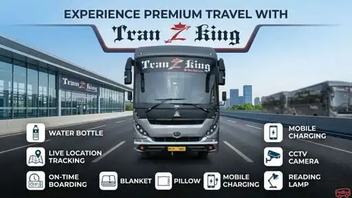 Tranzking Travels Bus-Front Image
