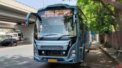 Aman Travels Bus-Front Image