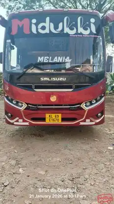 Midukki Travels  Bus-Seats layout Image