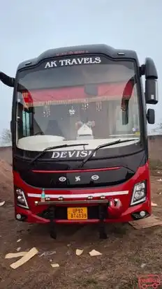 A K Travels Bus-Front Image