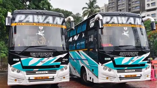 Pawan Travels Mumbai Bus-Front Image