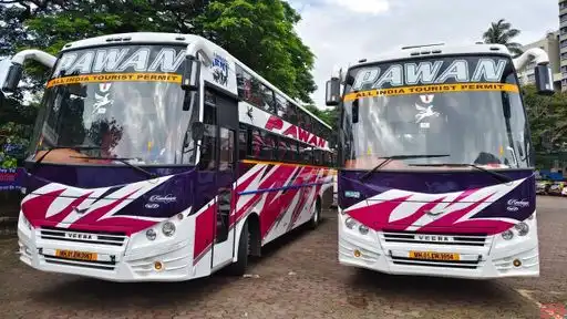 Pawan Travels Mumbai Bus-Front Image
