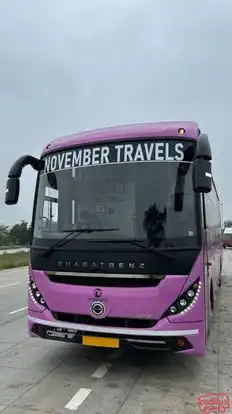 November Travels Bus-Front Image