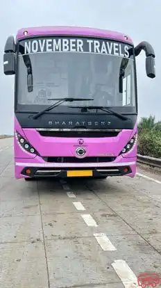 November Travels Bus-Front Image