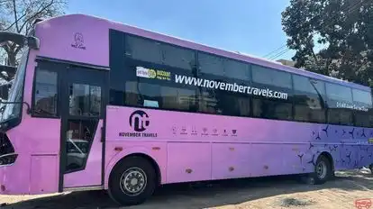 November Travels Bus-Front Image