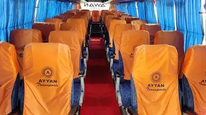 Om Ayyan Transports Bus-Seats layout Image