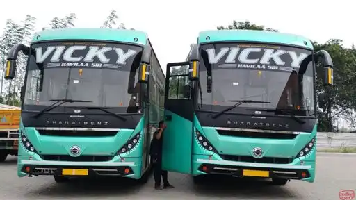 VICKY TRAVELS Bus-Front Image