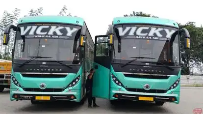 VICKY TRAVELS Bus-Front Image