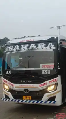 Blue Sahara Travels Bus-Front Image