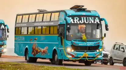 Arjuna Travels Bus-Front Image