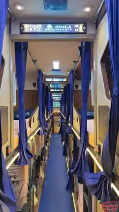 simla travels Bus-Seats layout Image