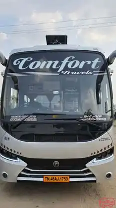 Comfort Travels Bus-Front Image