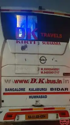 DK TRAVELS Bus-Seats layout Image